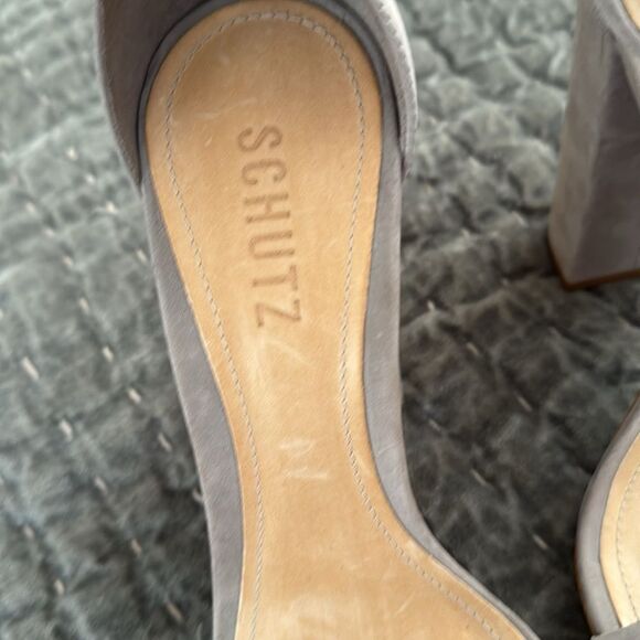 New! Schultz Enida Sandals Heels in Mouse Size 8 - Picture 5 of 9